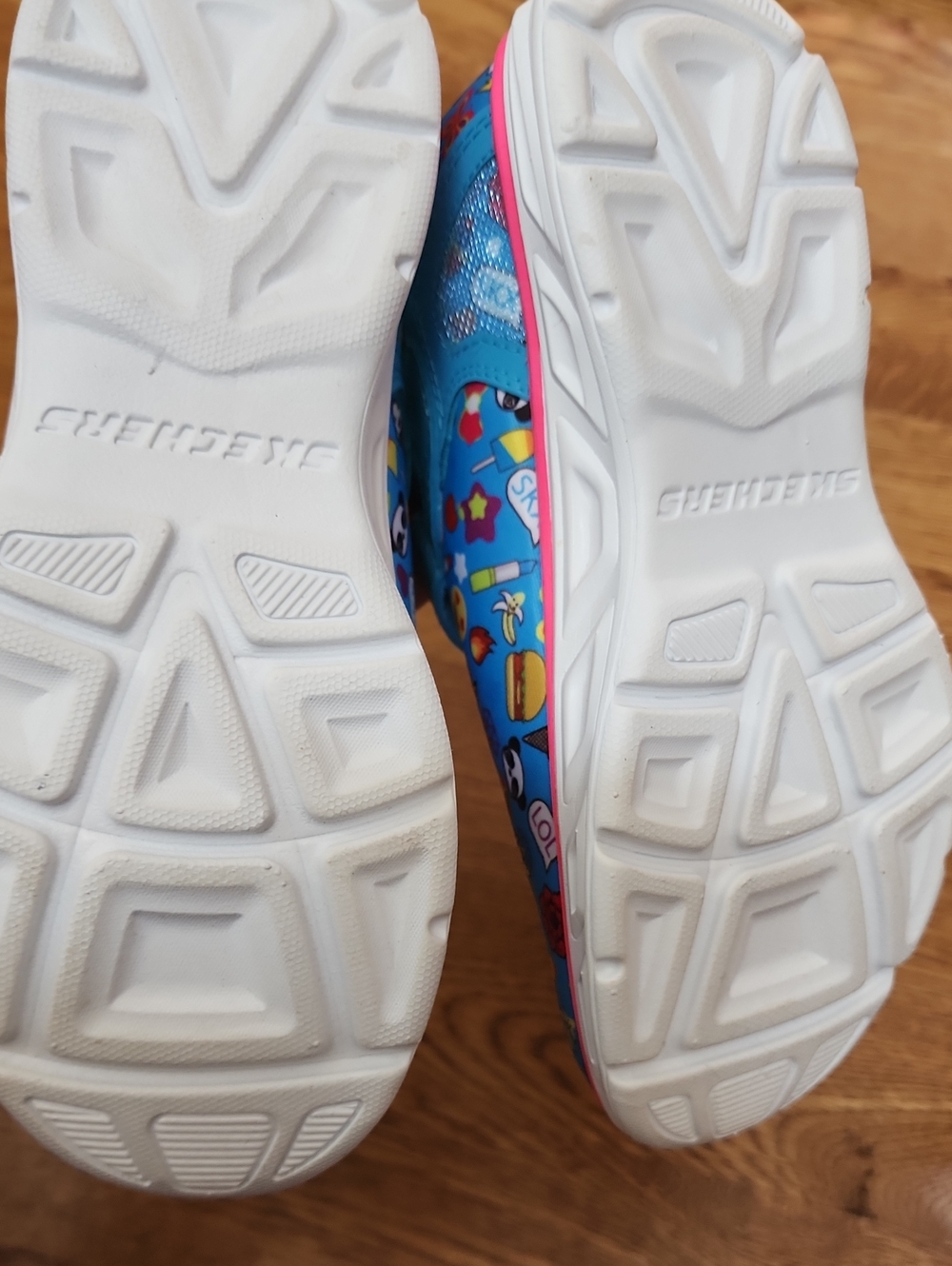 NWOB Rare Retired Skechers Litebeams Feelin’ It Light-Up Emoji Sneakers Size 3 - Picture 9 of 10